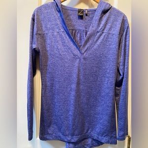 Zella V-neck hoodie blue   Size Small